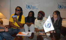 El PMA da la bienvenida al Perú a legendario grupo musical de reggae The Wailers